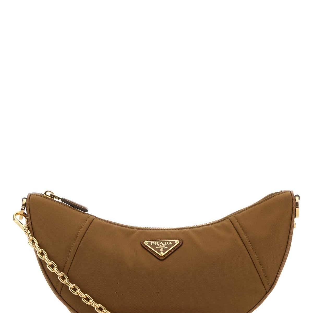 PRADA Re-Nylon Demi-Lune Mini Shoulder Handbag