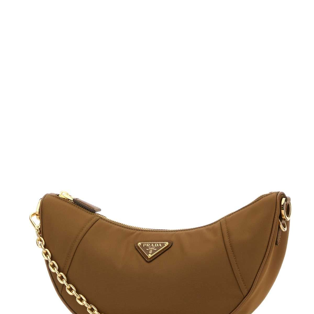 PRADA Re-Nylon Demi-Lune Mini Shoulder Handbag