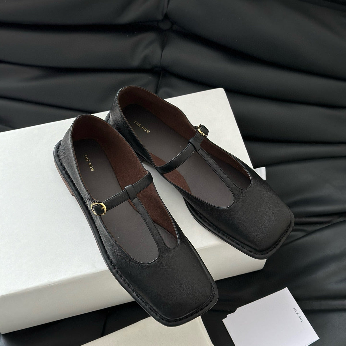 THE ROW T STRAP FLATS
