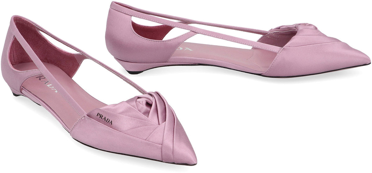 PRADA Satin Mini Ballerinas for Women