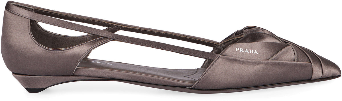 PRADA Satin Ballerinas for Women - Size 8