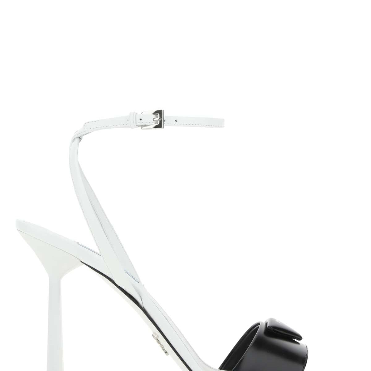 PRADA Two-Tone Leather Sandals