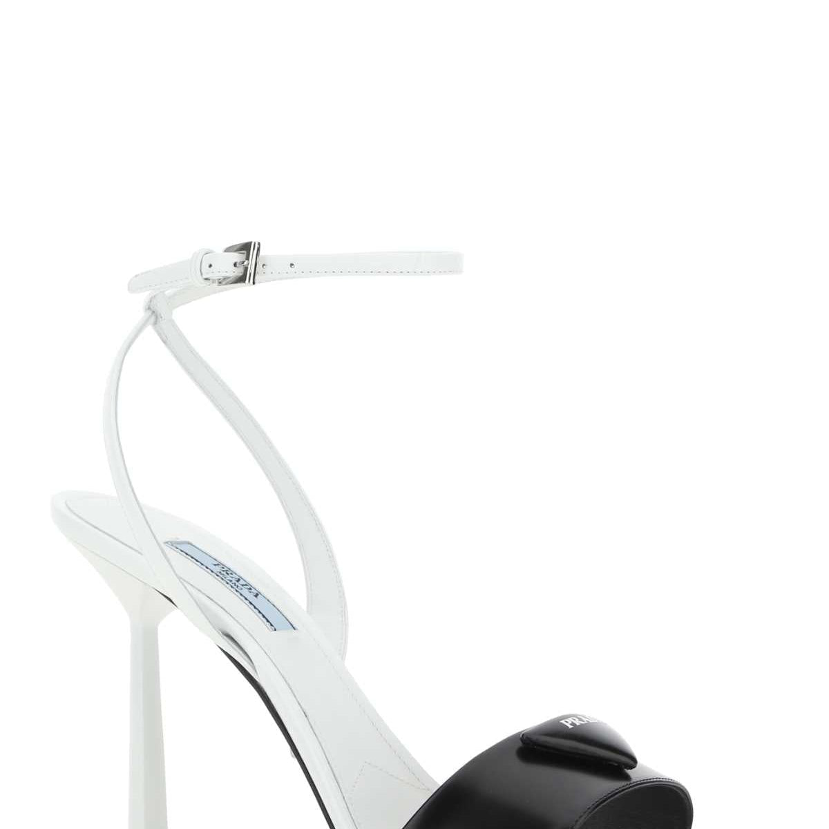 PRADA Two-Tone Leather Sandals