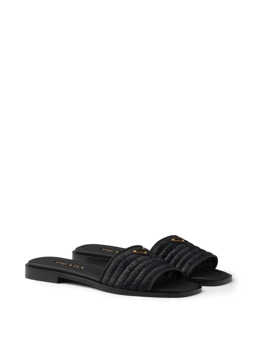 PRADA Elegant Women's Calf Leather Sandals