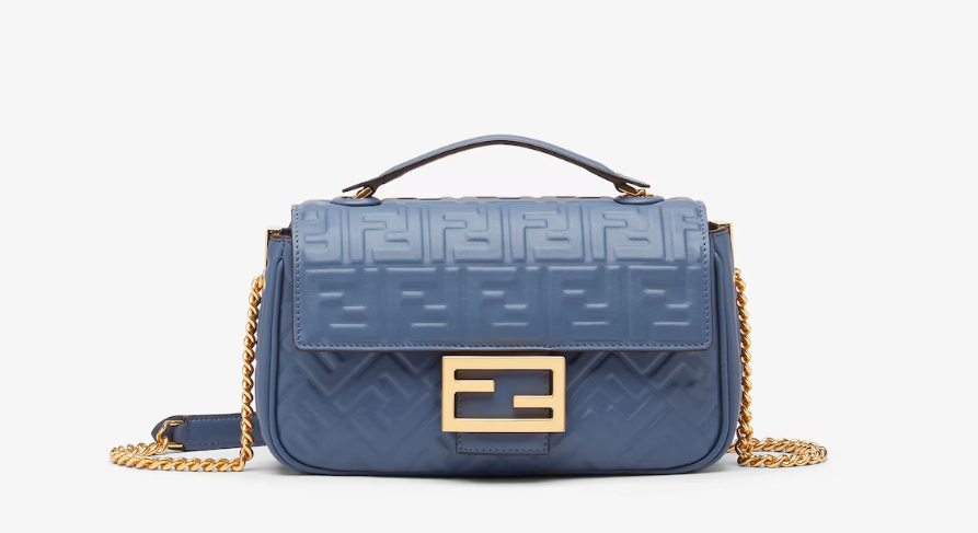 Fendi Baguette Chain Midi Nappa leather Bag