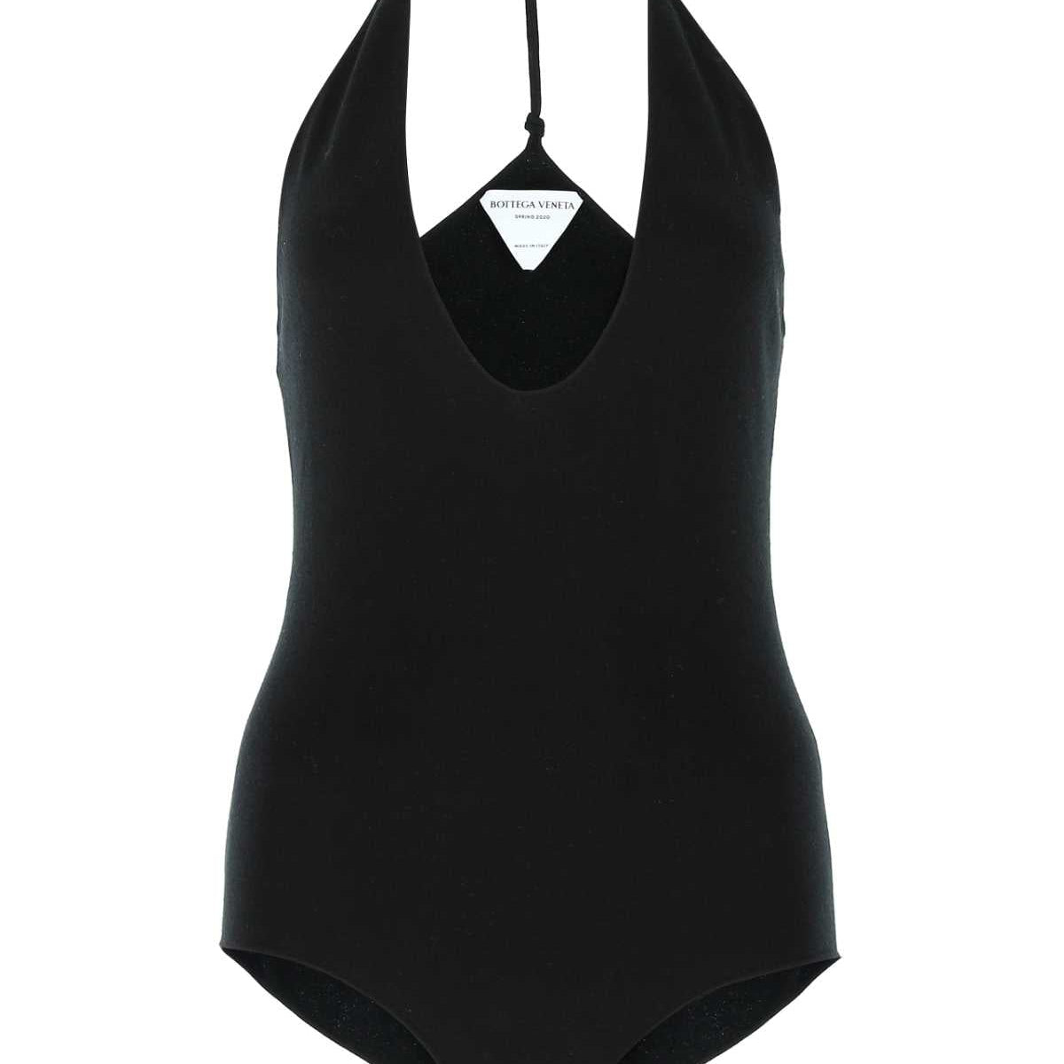 Bottega Veneta Women Black Cashmere Blend Bodysuit