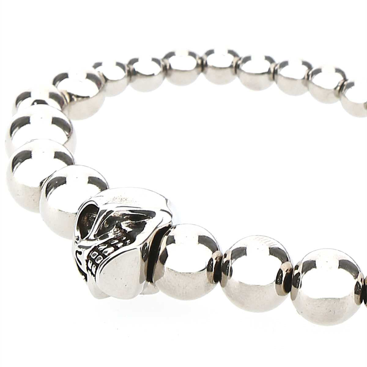 Alexander Mcqueen Men Silver Metal Bracelet