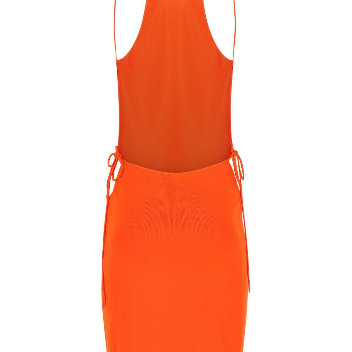 Bottega Veneta Women Orange Stretch Viscose Blend Dress