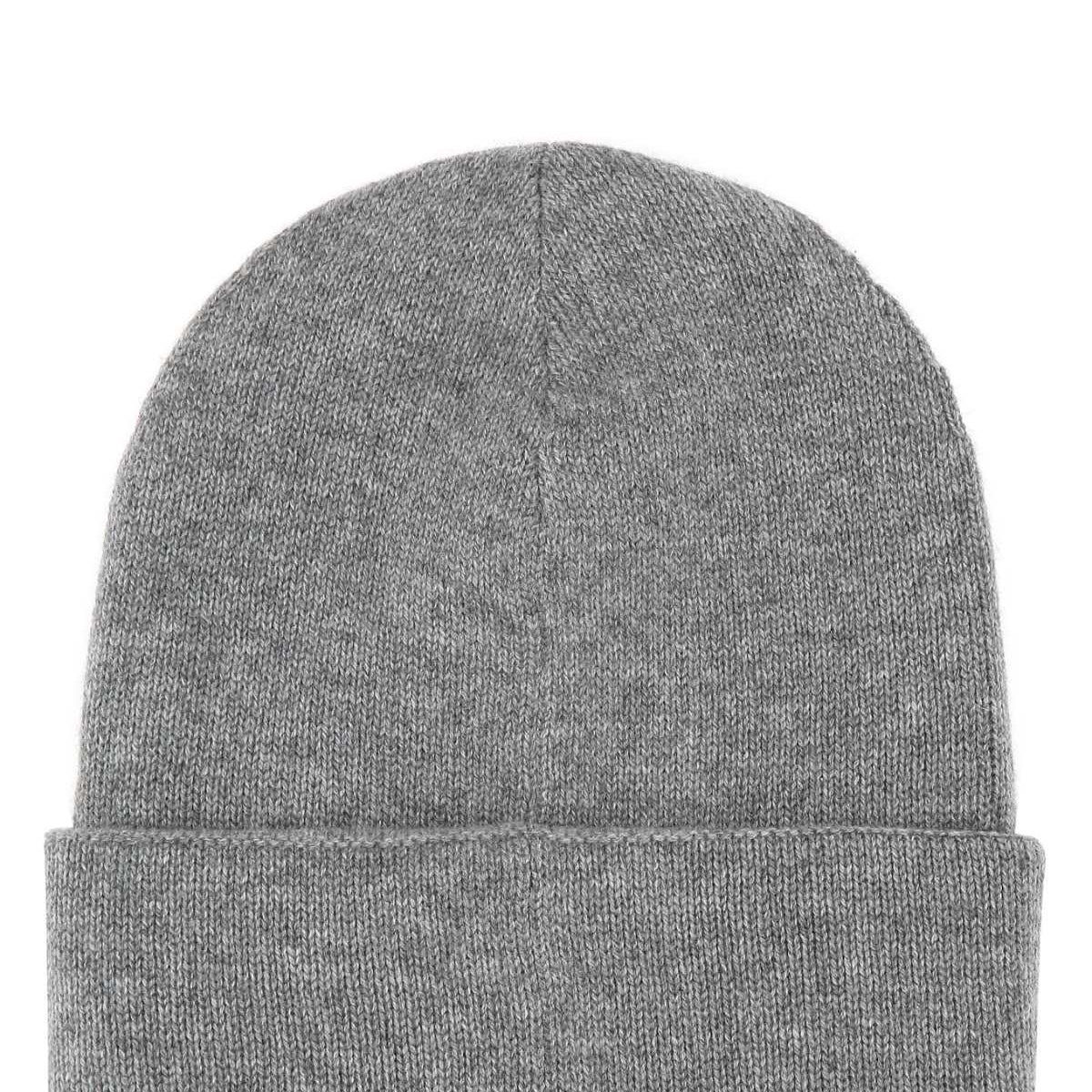 Alexander Mcqueen Men Grey Cashmere Beanie Hat