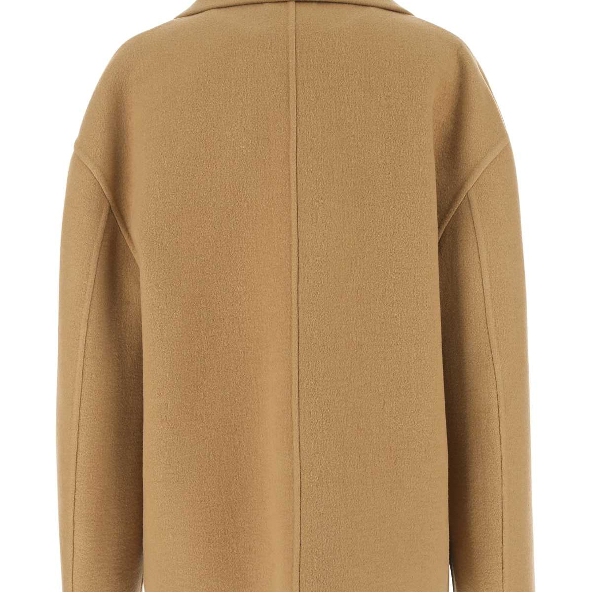Bottega Veneta Women Camel Cashmere Coat