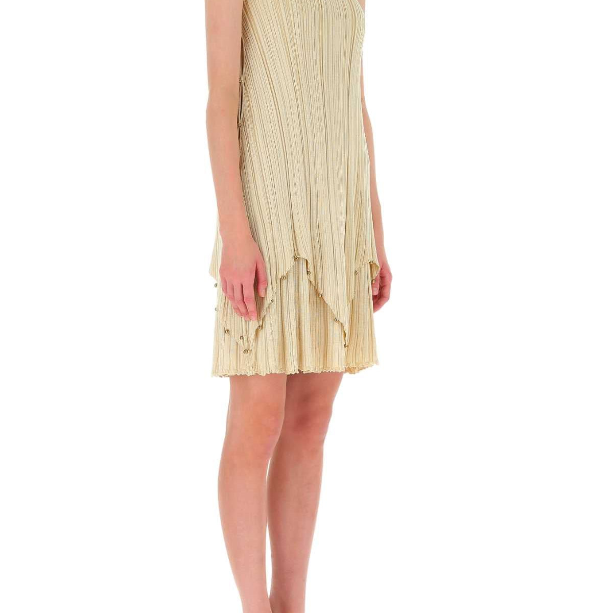Bottega Veneta Women Gold Polyester Blend Dress