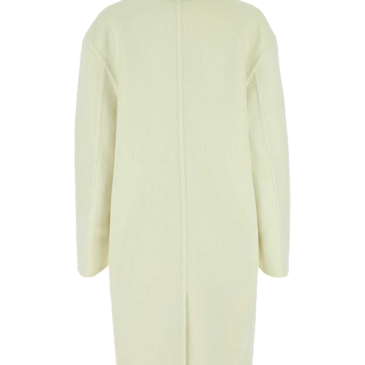 Bottega Veneta Women Ivory Wool Blend Coat