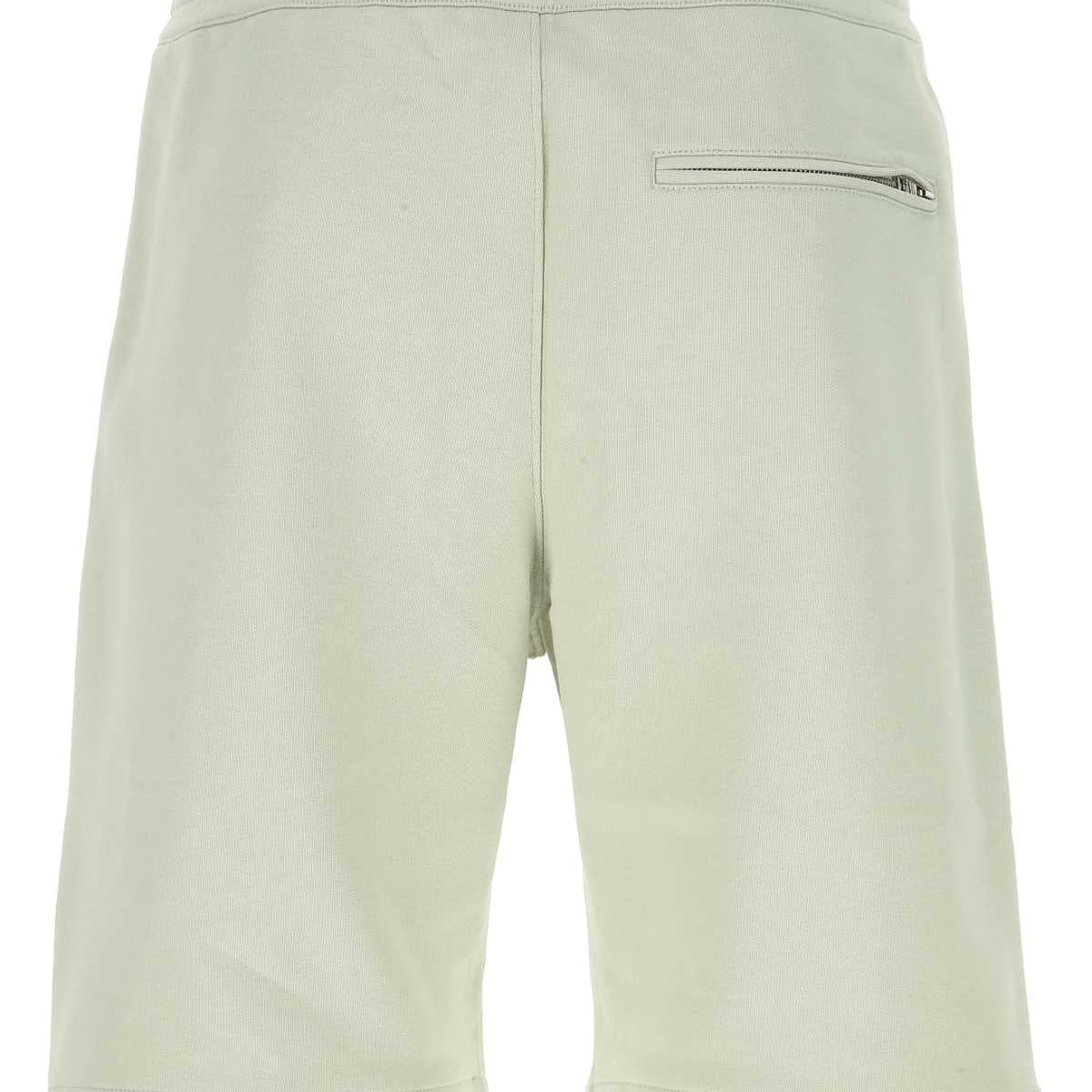 Alexander Mcqueen Men Pastel Green Cotton Bermuda Shorts