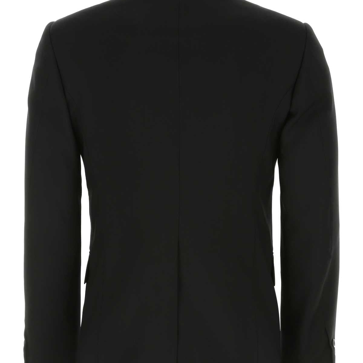 Alexander Mcqueen Men Black Wool Blazer