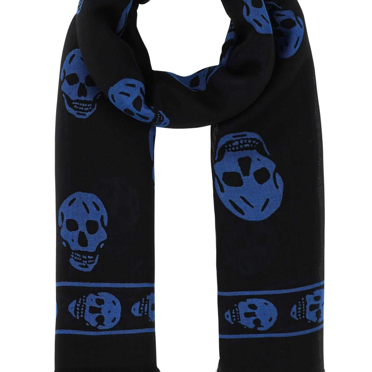 Alexander Mcqueen Men Printed Modal Blend Foulard