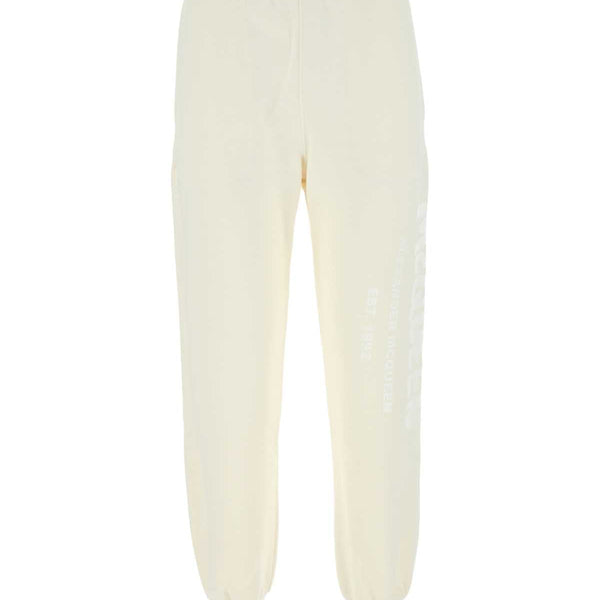 Alexander Mcqueen Women Ivory Cotton Joggers