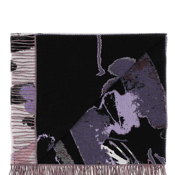 Alexander Mcqueen Women Embroidered Wool Blend Blanket