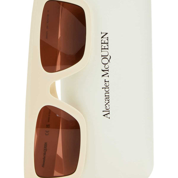 Alexander Mcqueen Women Ivory Acetate Sunglasses
