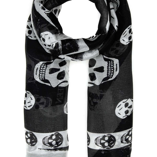 Alexander Mcqueen Women Printed Silk Foulard