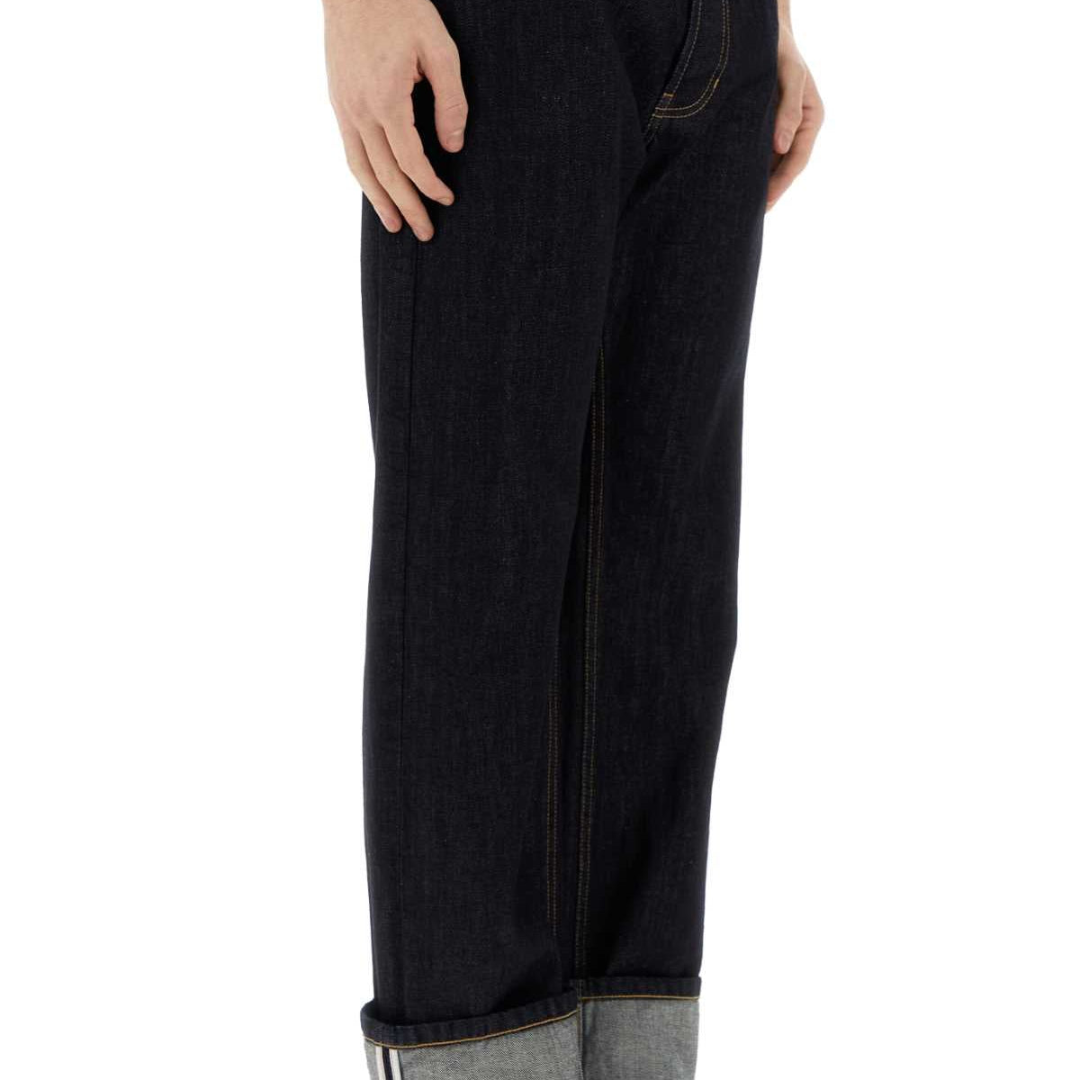 Alexander Mcqueen Men Dark Blue Denim Jeans
