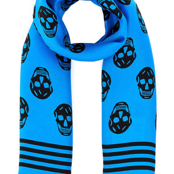 Alexander Mcqueen Men Printed Satin Foulard