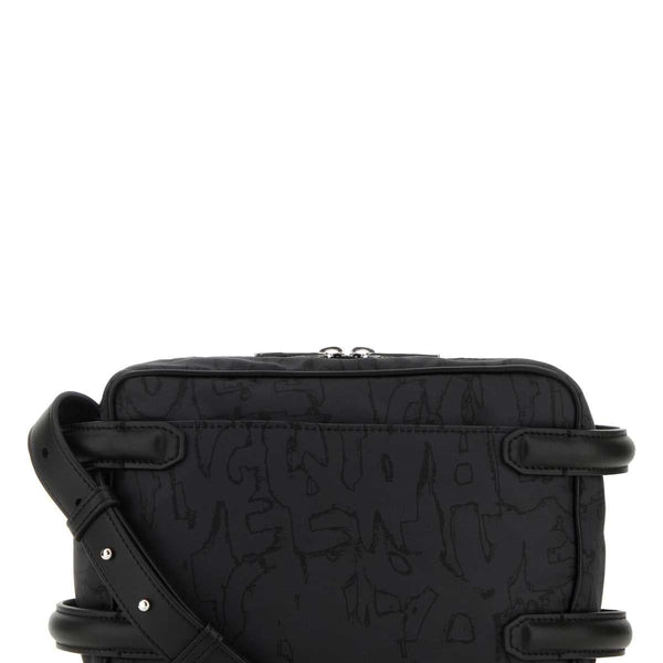 Alexander Mcqueen Men Black Nylon Harness Crossbody Bag