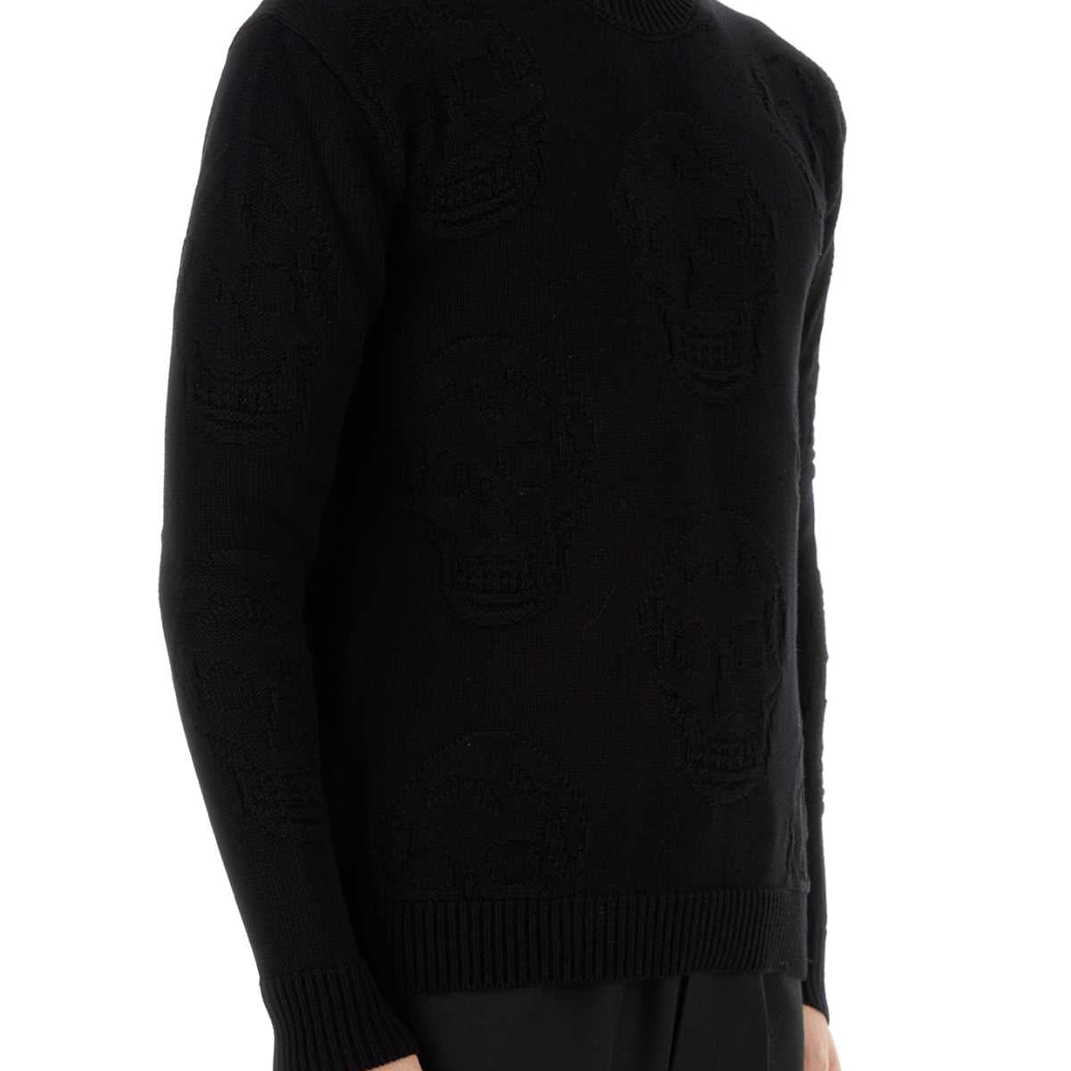 Alexander Mcqueen Men Black Cotton Sweater