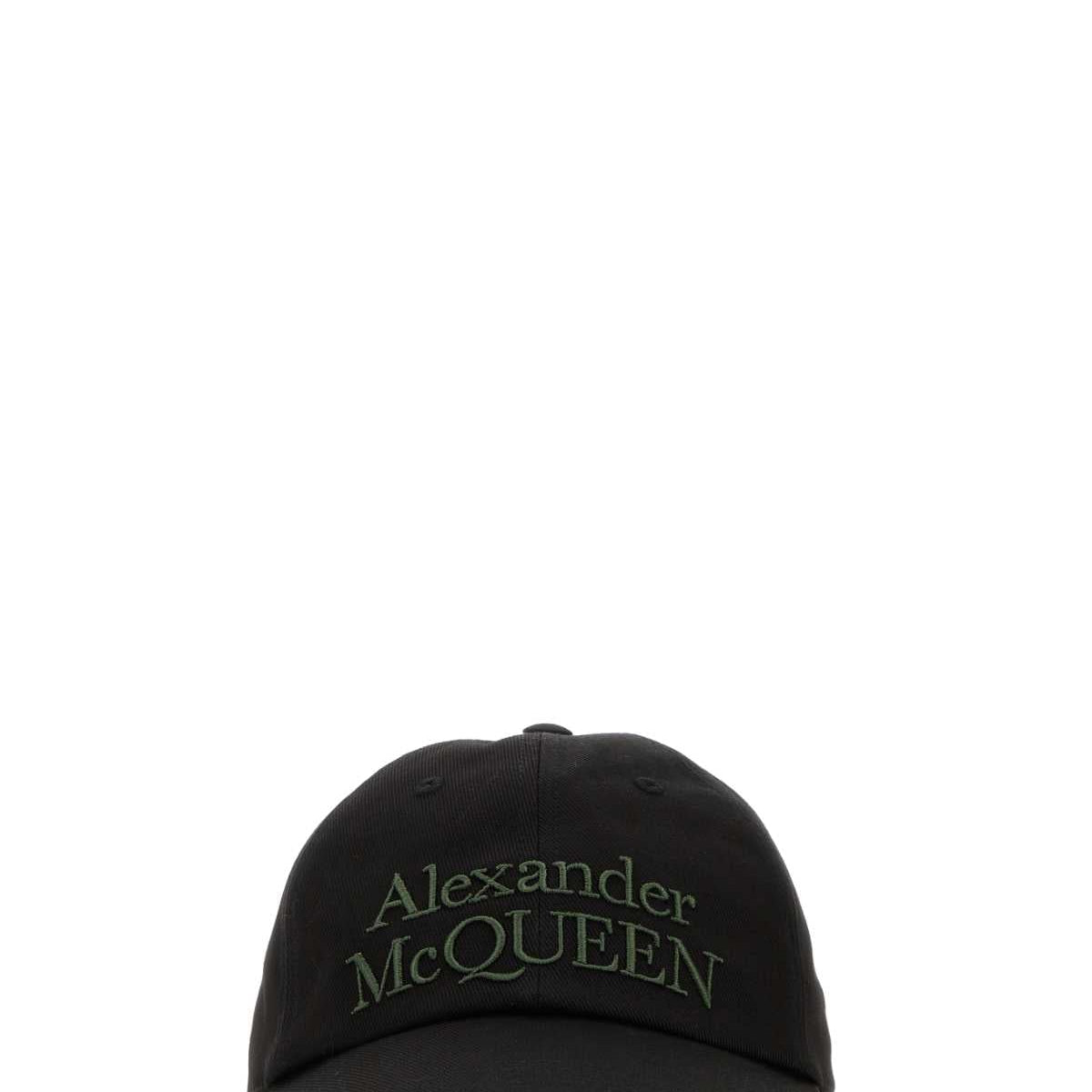 Alexander Mcqueen Men Black Cotton Baseball Cap