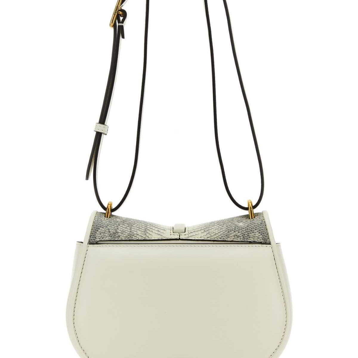 Fendi Women White Leather Mini C Mon Crossbody Bag