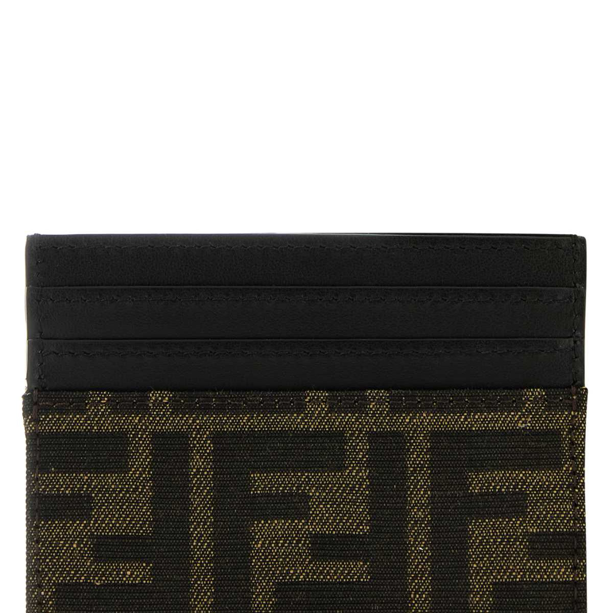 Fendi Men Embroidered Jacquard Card Holder