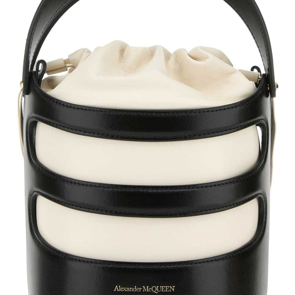 Alexander Mcqueen Women Two-Tone Leather The Rise Bucket Bag