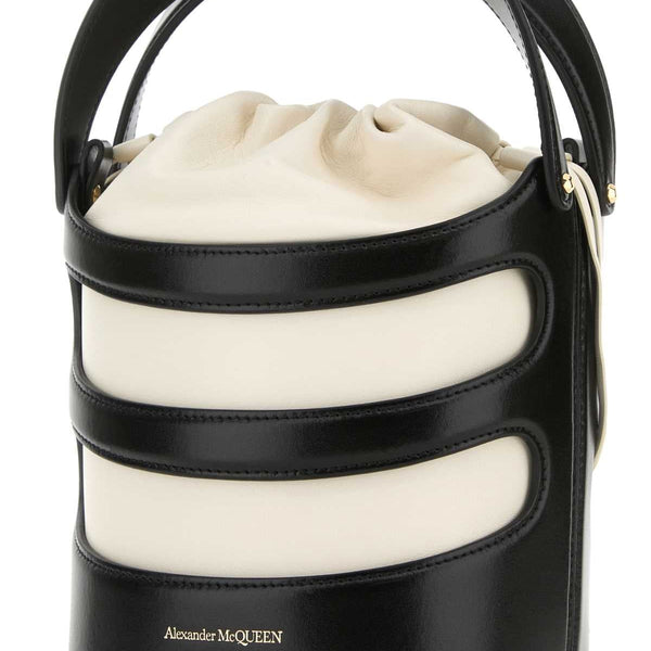 Alexander Mcqueen Women Two-Tone Leather The Rise Bucket Bag