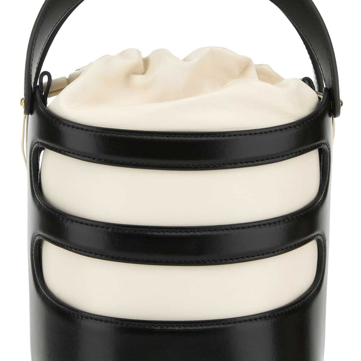 Alexander Mcqueen Women Two-Tone Leather The Rise Bucket Bag