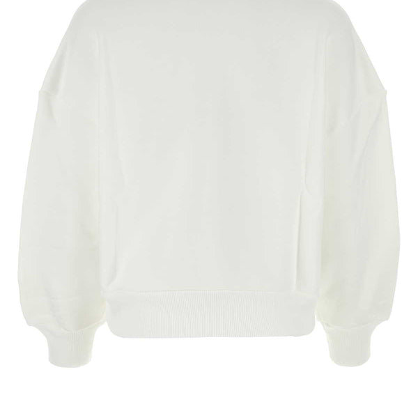 Alexander Mcqueen Women White Cotton Sweatshirt