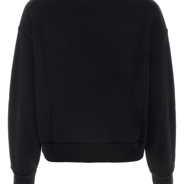 Alexander Mcqueen Women Black Cotton Sweatshirt