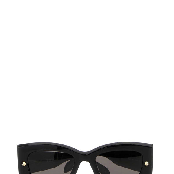 Alexander Mcqueen Women Black Acetate Sunglasses