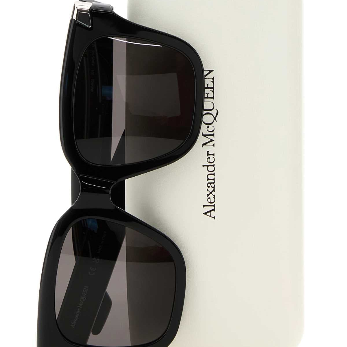 Alexander Mcqueen Women Black Acetate Punk Rivet Sunglasses