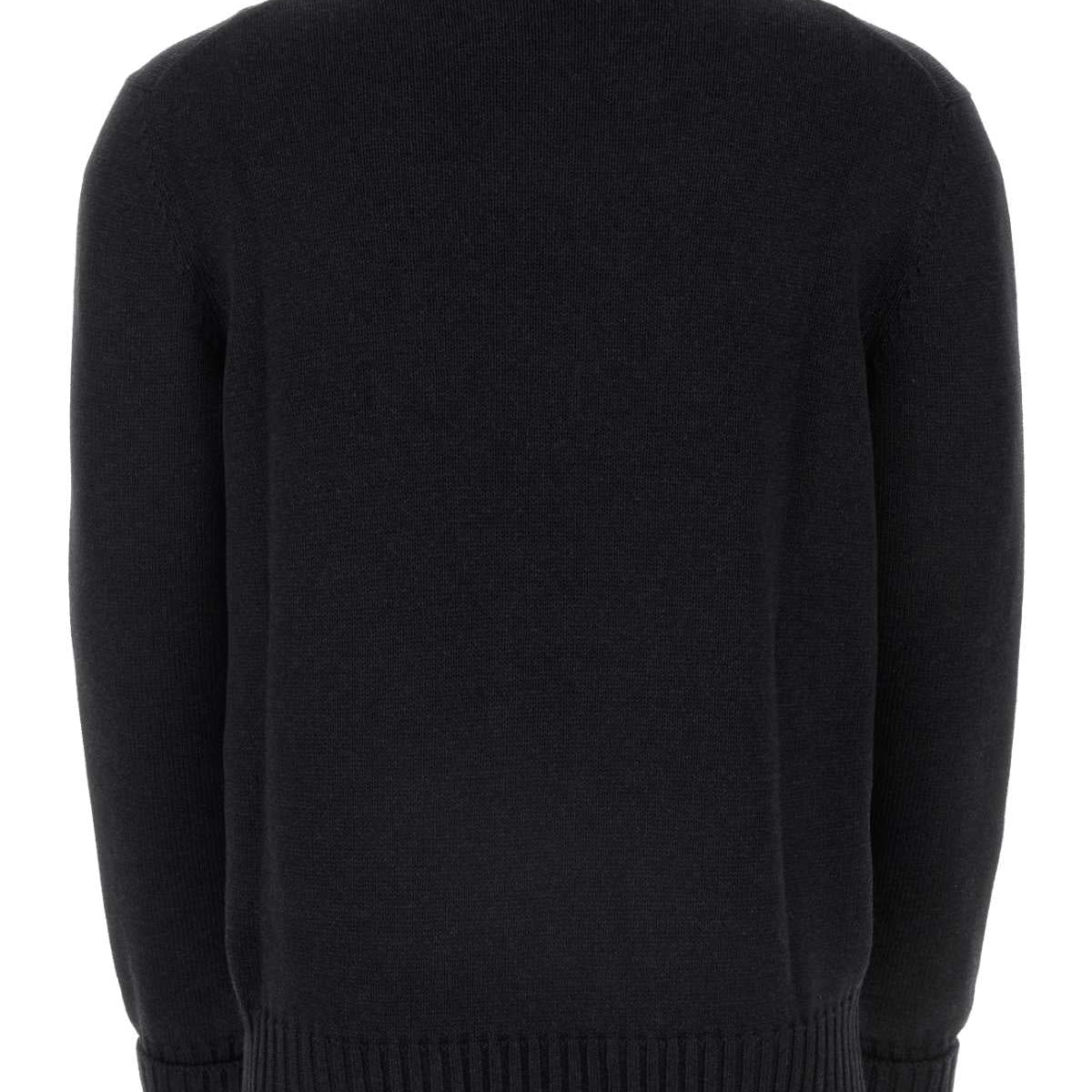 Alexander Mcqueen Men Charcoal Cotton Sweater