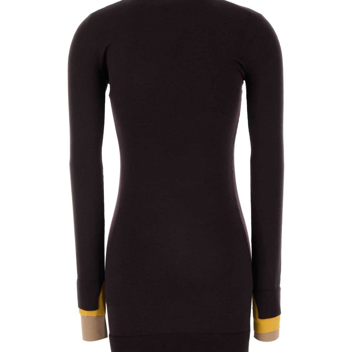 Fendi Women Plum Wool Blend Dress