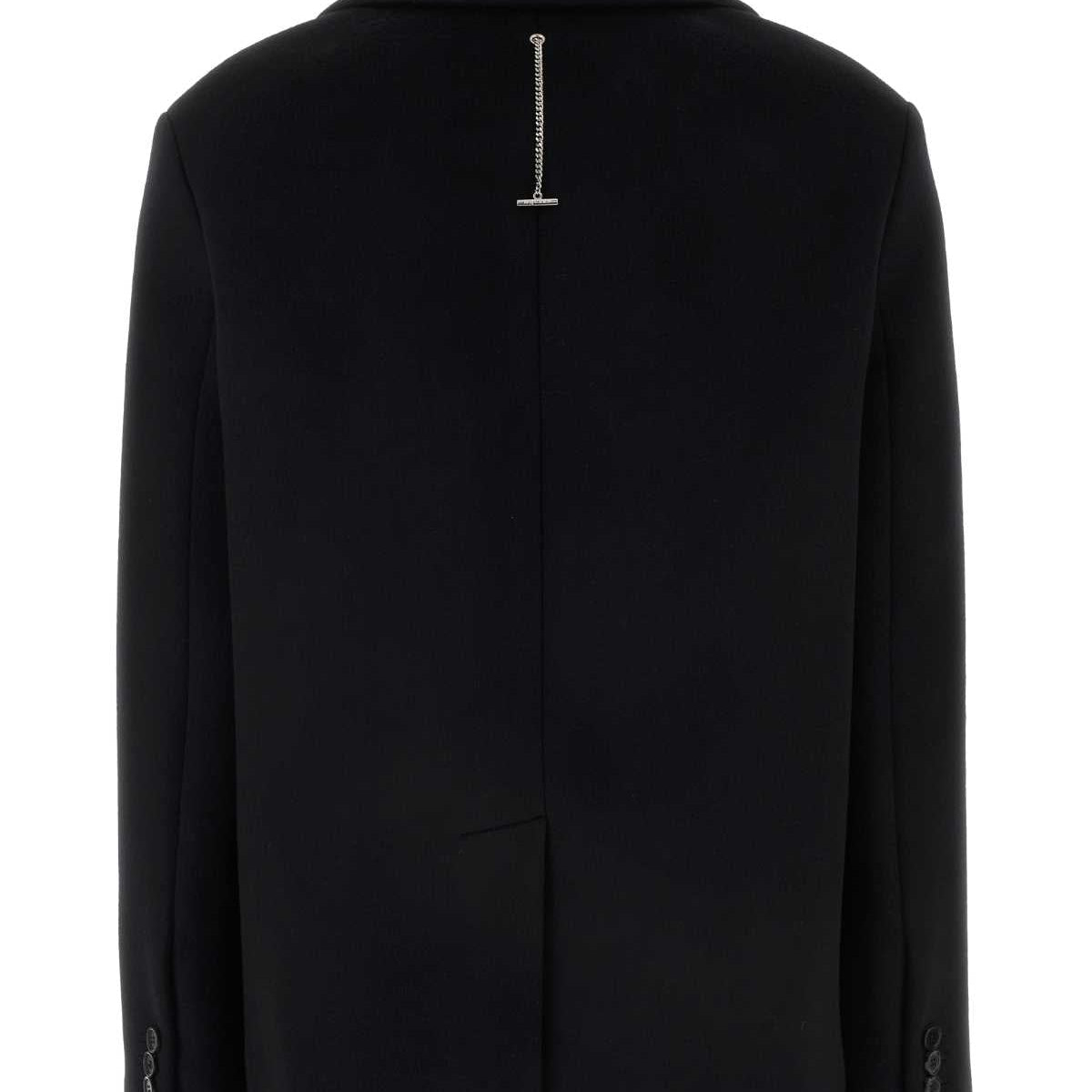 Alexander Mcqueen Women Black Felt Coat