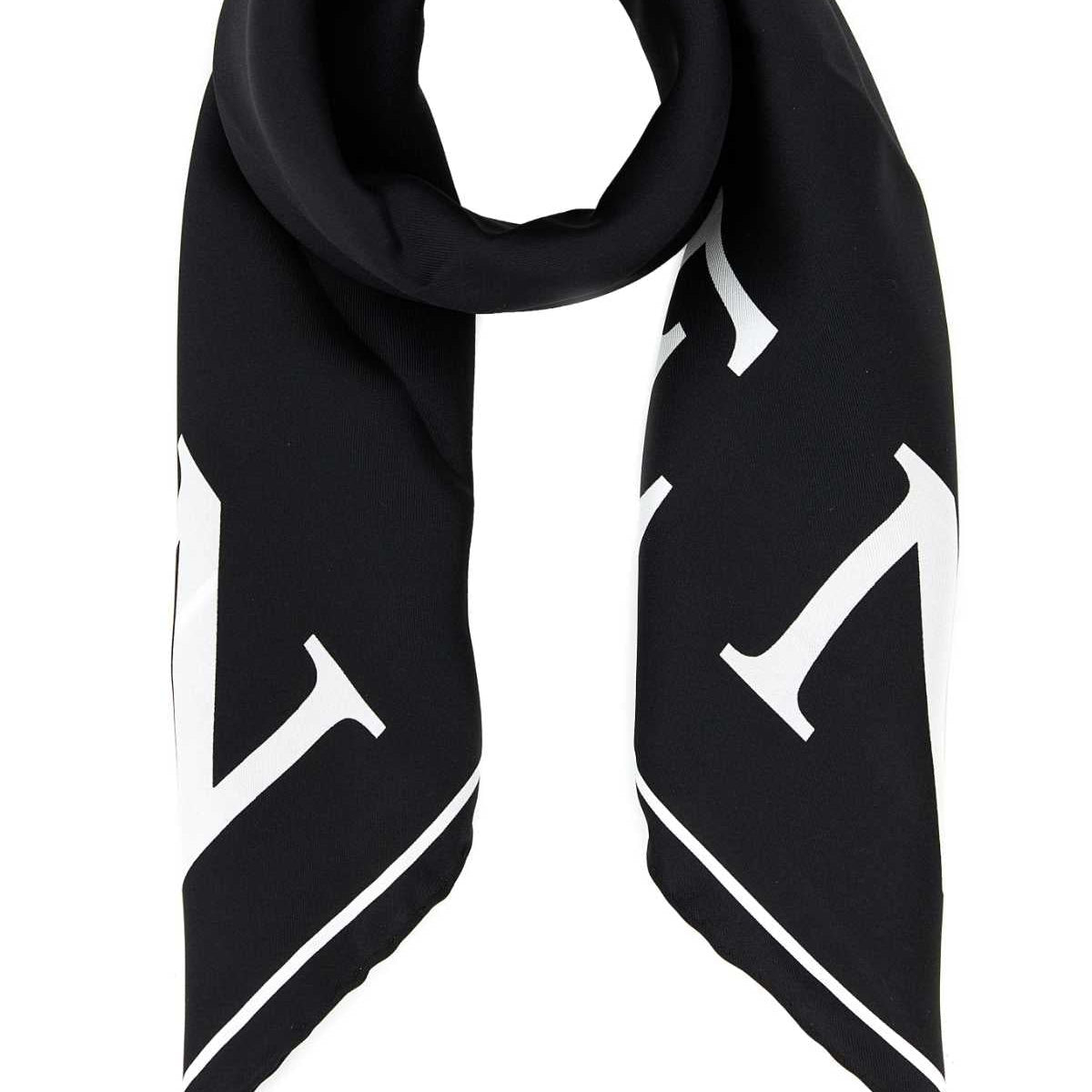 Alexander Mcqueen Women Black Silk Foulard