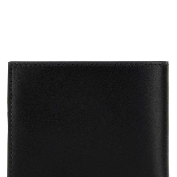 Alexander Mcqueen Men Black Leather Wallet
