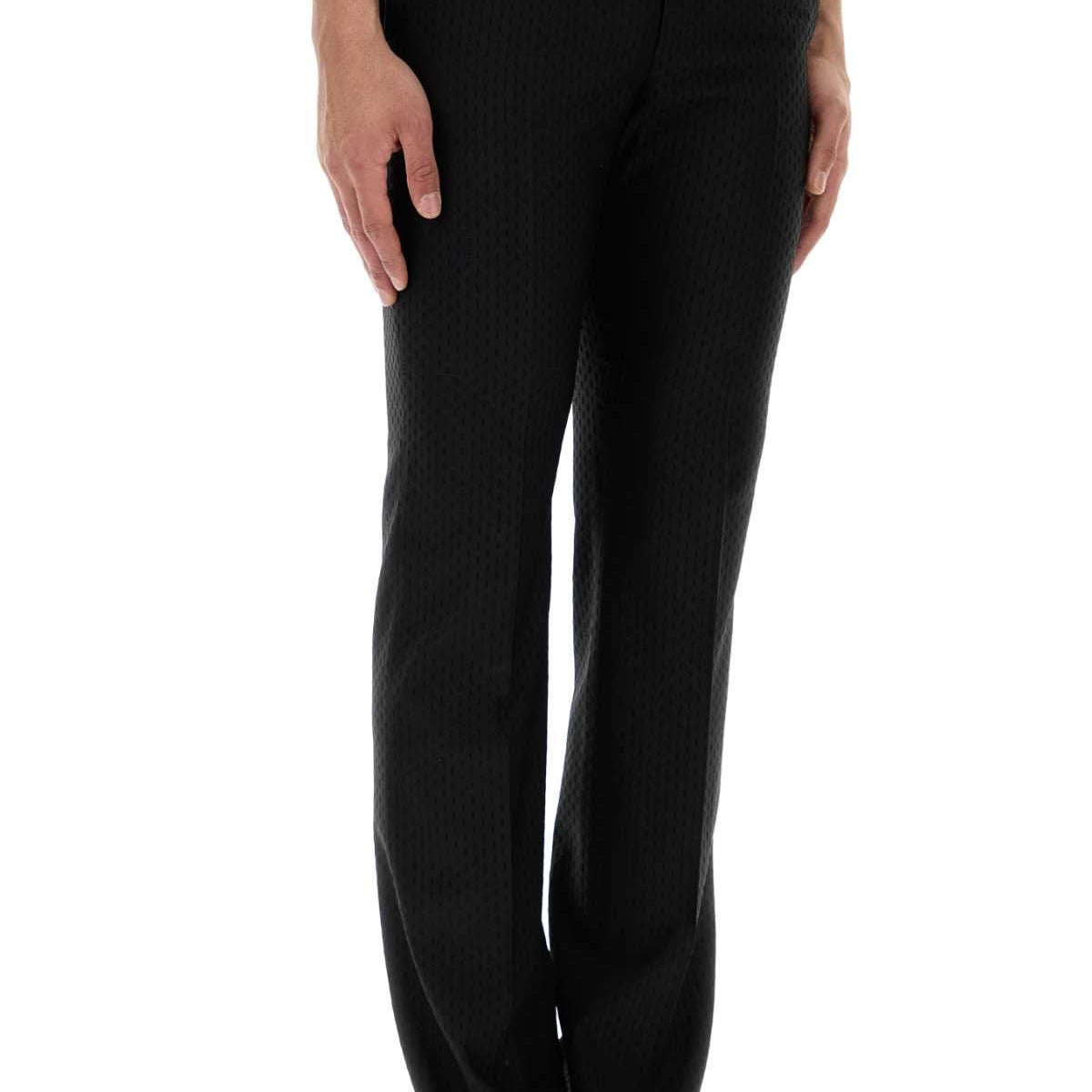 Fendi Men Black Wool Blend Pant