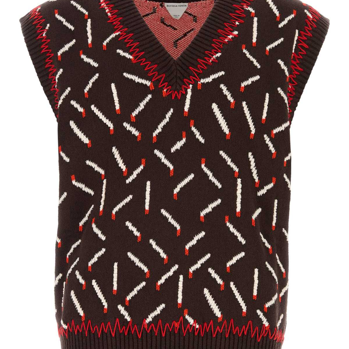 Bottega Veneta Men Embroidered Jacquard Vest
