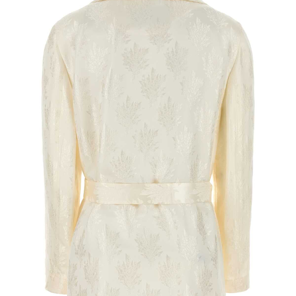 Fendi Women White Silk Blazer