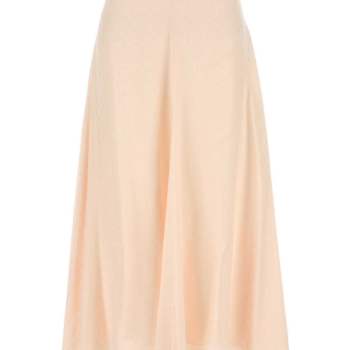 Fendi Women Light Pink Silk Skirt