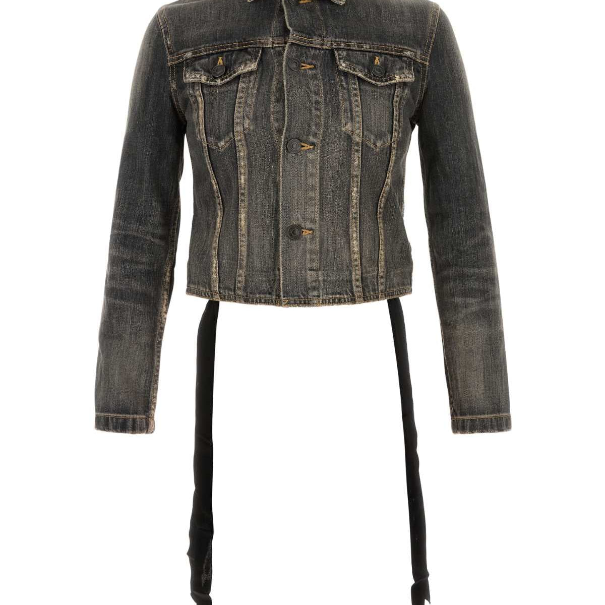 Balenciaga Women Black Denim Jacket
