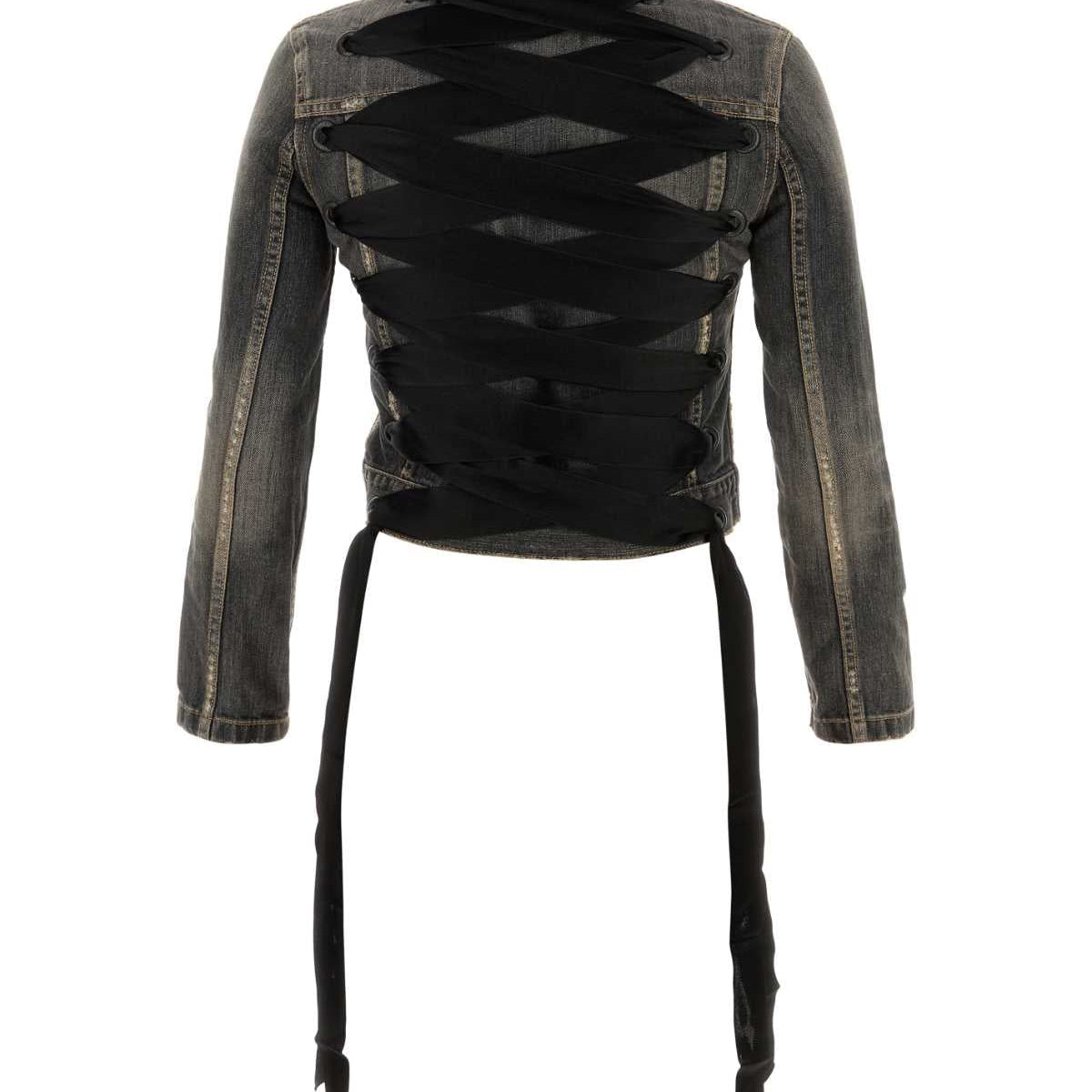 Balenciaga Women Black Denim Jacket