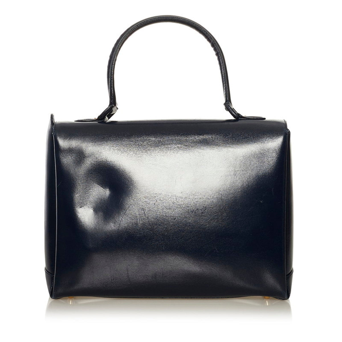 Gucci Old Handbag 000 33 Navy Leather Ladies GUCCI