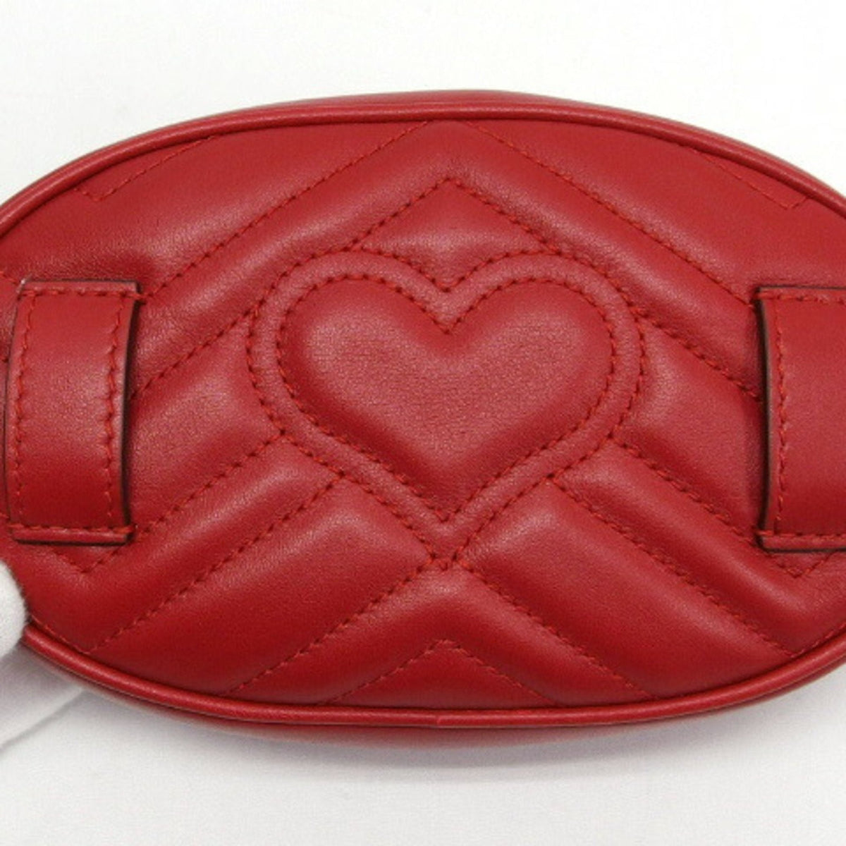 Gucci GG Marmont belt bag red 476434